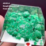Deep Color, Strong Form: A 49.60ct Swat Emerald Rough Lot with Natural Presence