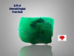 8.25 ct Swat Emerald Crystal (11.35 × 10.61 × 8.62 mm) – Vibrant Raw Green Beryl from the Mountains of Pakistan
