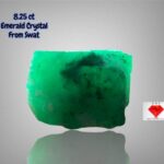 8.25 ct Swat Emerald Crystal (11.35 × 10.61 × 8.62 mm) – Vibrant Raw Green Beryl from the Mountains of Pakistan
