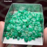 Elongated Elegance: 55.25 ct Emerald Rough Lot from Swat Valley