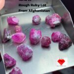 43.10ct Untreated Ruby Rough Lot – Deep Red Natural Crystals