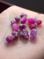 43.10ct Untreated Ruby Rough Lot – Deep Red Natural Crystals - Image 2