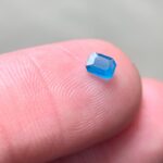 0.18 ct Blue Hauyne Gemstone, Emerald Cut, Rare Gem - Image 4