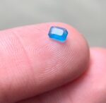 0.18 ct Blue Hauyne Gemstone, Emerald Cut, Rare Gem - Image 5