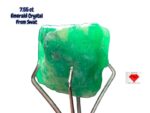 Raw Majesty: 7.55ct Swat Emerald Crystal with Bold Natural Structure