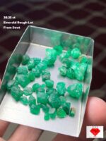 38.25 Carat Emerald Rough Lot from Swat Valley
