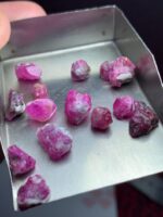 43.10ct Untreated Ruby Rough Lot – Deep Red Natural Crystals - Image 8