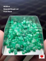 Unveiling the Splendor: 69.20-Carat Emerald Rough Lot from Swat