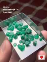 A Closer Look at Swat Emeralds: 39.30 Carat Rough Lot