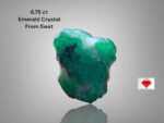6.75 ct Swat Emerald Crystal (12.11 × 9.05 × 8.87 mm) – Natural Untreated Green Beryl from Pakistan