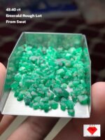 43.40 ct Swat Emerald Rough Lot:Natural Variety