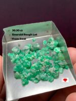 30.30ct Swat Emerald Rough Lot: Natural Beauty in Every Facet of Green