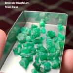 38.30 Carat Swat Emerald Rough Lot – Broad Face, Natural Character