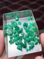 38.30 Carat Swat Emerald Rough Lot – Broad Face, Natural Character - Image 4