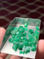 38.30 Carat Swat Emerald Rough Lot – Broad Face, Natural Character - Image 6