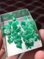 38.30 Carat Swat Emerald Rough Lot – Broad Face, Natural Character - Image 7