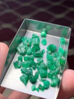 38.30 Carat Swat Emerald Rough Lot – Broad Face, Natural Character - Image 9