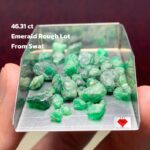 Earth’s Hidden Treasure: 46.31ct Natural Emerald Rough Lot from Swat