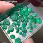 A Rare Find: 42.80 ct Swat Emerald Rough Lot