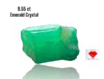 9.55ct Swat Emerald Crystal: Natural Green Gemstone Beauty