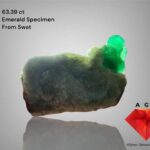 63.39-Carat Swat Emerald Specimen: A Long, Elegant Crystal Shaped by Time