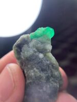 63.39-Carat Swat Emerald Specimen: A Long, Elegant Crystal Shaped by Time - Image 6