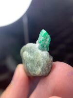 63.39-Carat Swat Emerald Specimen: A Long, Elegant Crystal Shaped by Time - Image 8