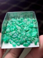 Exploring a 64.45 Carat Swat Emerald Rough Lot: Precision Size, Natural Appeal - Image 5