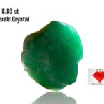 8.80ct Swat Emerald Crystal – Natural 12x11x8mm Green Gemstone from Pakistan