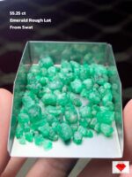 Impressive 55.25 ct Emerald Rough from Swat