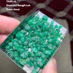 Swat’s Natural Treasure: 74.65-Carat Emerald Rough Lot