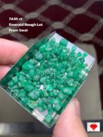 Swat’s Natural Treasure: 74.65-Carat Emerald Rough Lot