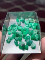 38.03ct Swat Emerald Rough Lot – A Generous Portion of Nature’s Green Treasure - Image 2