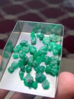 38.03ct Swat Emerald Rough Lot – A Generous Portion of Nature’s Green Treasure - Image 15