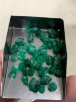 38.03ct Swat Emerald Rough Lot – A Generous Portion of Nature’s Green Treasure - Image 4