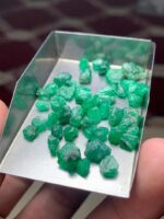 38.03ct Swat Emerald Rough Lot – A Generous Portion of Nature’s Green Treasure - Image 6