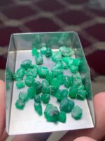 38.03ct Swat Emerald Rough Lot – A Generous Portion of Nature’s Green Treasure - Image 8