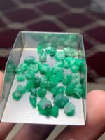 38.03ct Swat Emerald Rough Lot – A Generous Portion of Nature’s Green Treasure - Image 10