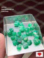 34.75 Carat Emerald Rough Lot from Swat