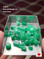 41.45 Carat Swat Emerald Rough Lot – Natural Pakistani Emerald Material