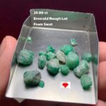 29.90ct Swat Emerald Rough Lot: Natural Green Crystals with Excellent Form