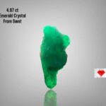 4.97ct Natural Emerald Crystal – Swat Pakistan | Uncut Raw Green Gemstone 15.67×7.90×7.42mm