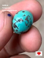 Luxurious Afghan Turquoise Cabochon: 14.95 Carats of Vibrant Beauty