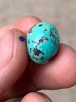 Luxurious Afghan Turquoise Cabochon: 14.95 Carats of Vibrant Beauty - Image 5