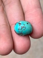 Luxurious Afghan Turquoise Cabochon: 14.95 Carats of Vibrant Beauty - Image 6