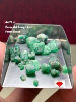 Discover the Raw Beauty: 44.75ct Natural Swat Emerald Rough Lot