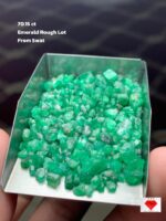 Swat Valley Emerald Rough Lot — 70.15 Carats