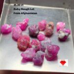 35.30ct Ruby Rough Lot from Afghanistan – Natural Untreated Gem Rough