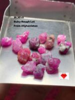 35.30ct Ruby Rough Lot from Afghanistan – Natural Untreated Gem Rough