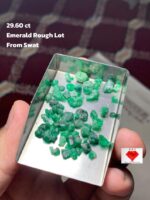 29.60ct Swat Emerald Rough Lot – A Gem of Untouched Beauty